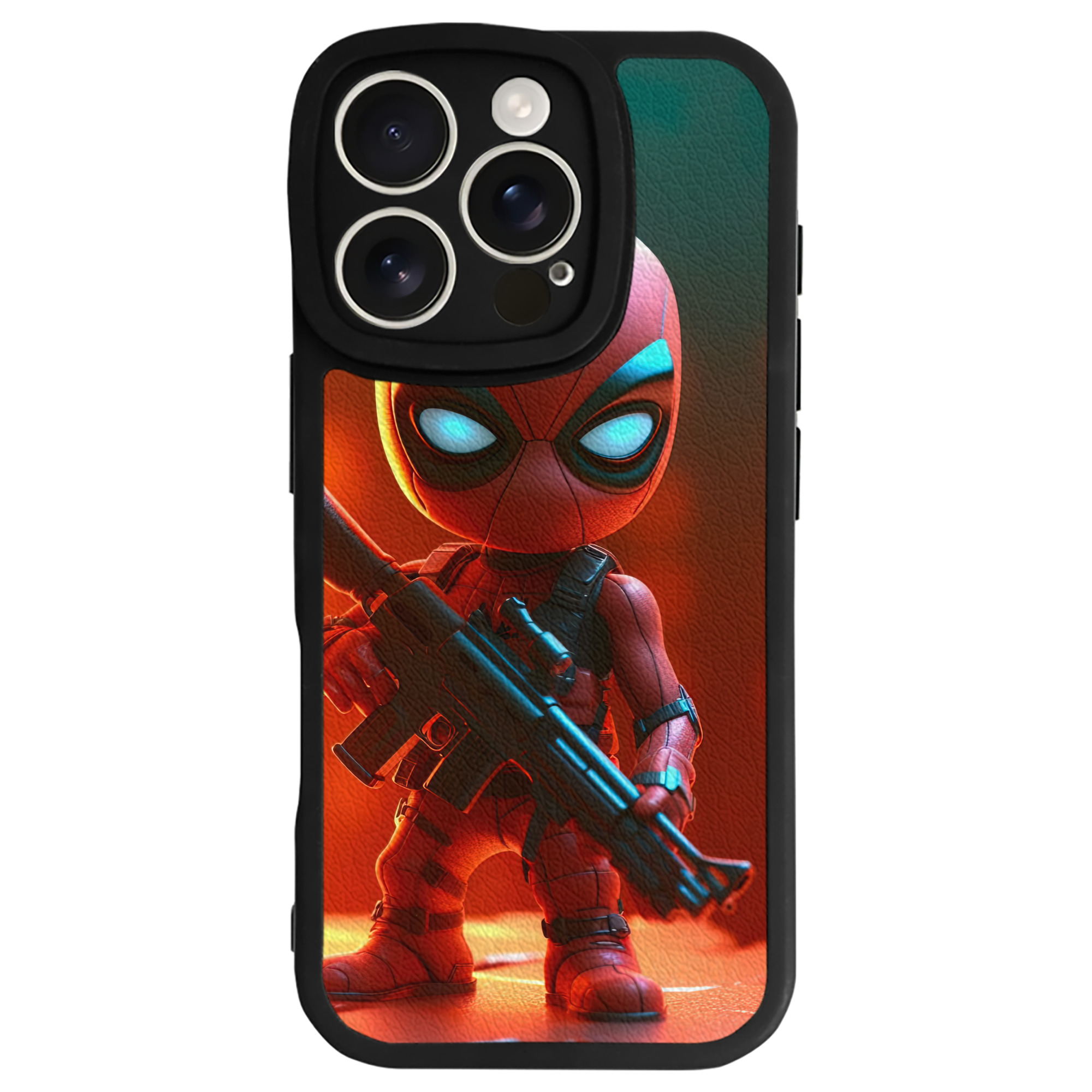 （画像用） Spider Man スパイダーマン 【iPhone 16シリーズ対応】シリコンスマホケース（レザー調） 材質：シリコン